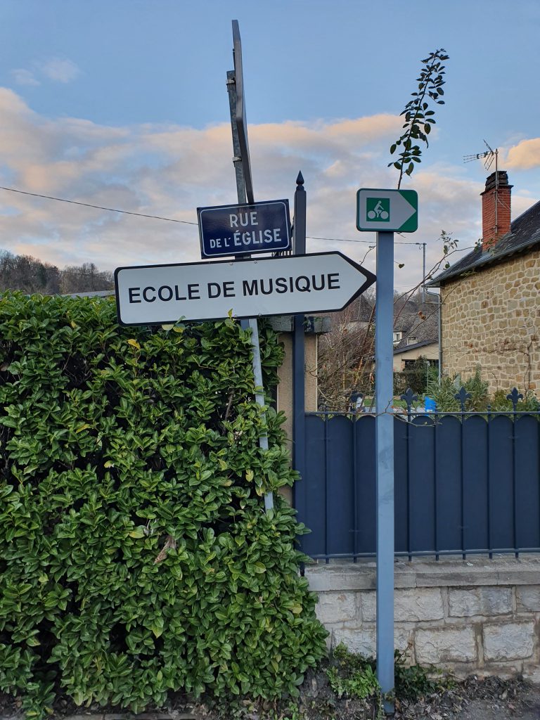 Panneau rue de l'église